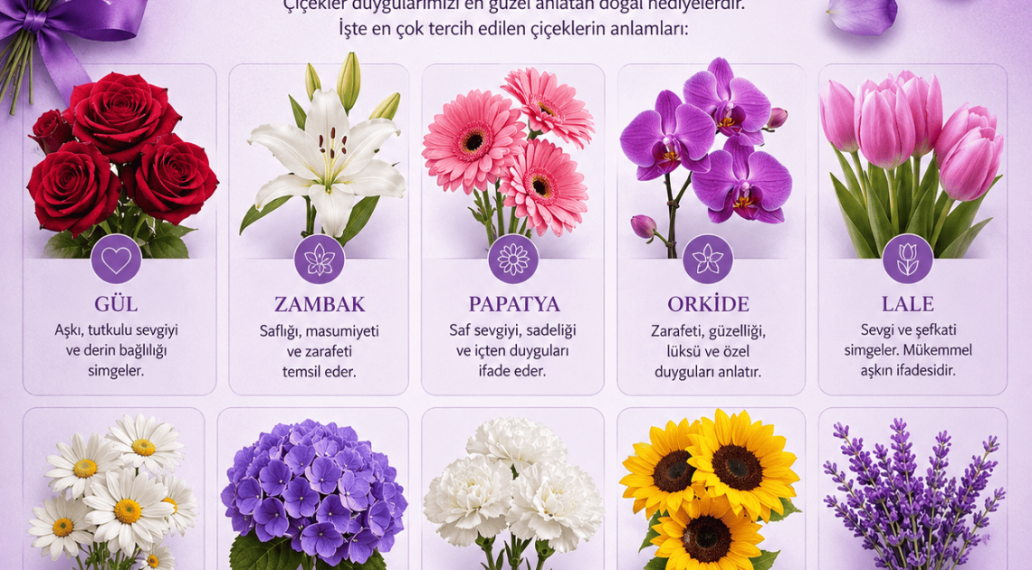 Hangi Çiçek Ne Anlama Gelir Çiçeklerin Anlamları ve Doğru Çiçek Seçim Rehberi